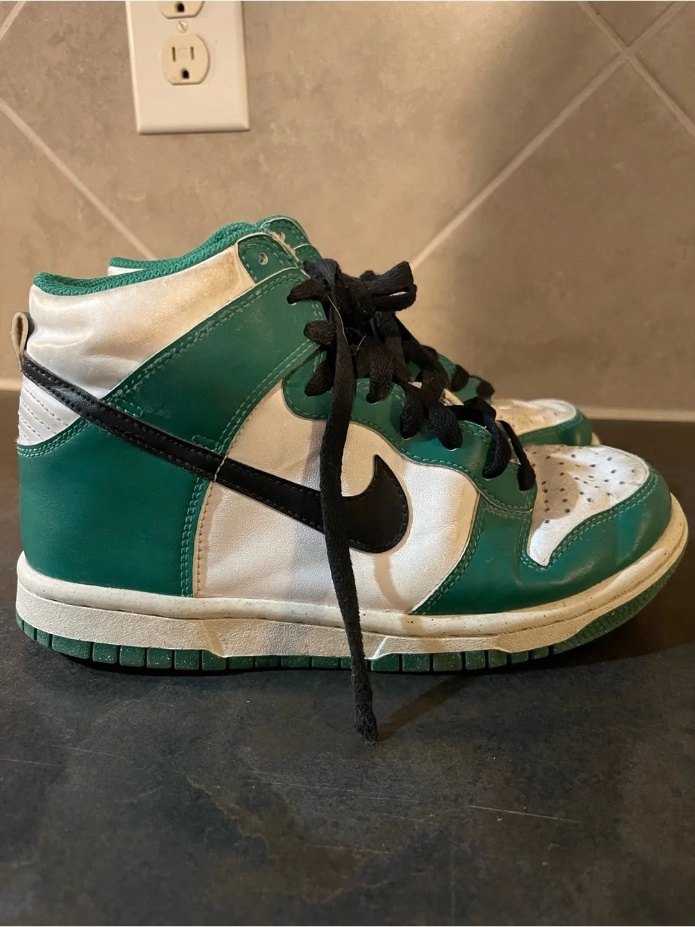Nike Dunk High 'Celtics' Sneaker Shoes Kids